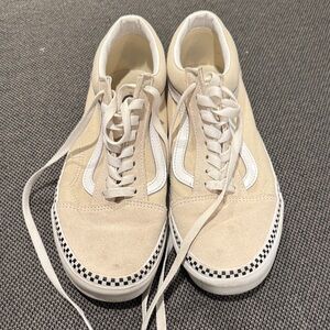 Vans Cream Canvas Sneakers